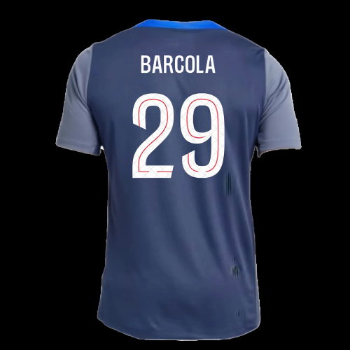 2025-2026 PSG Strike Dri-Fit Training Shirt (Navy) (Barcola 29)