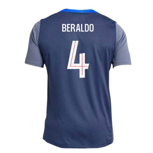 2025-2026 PSG Strike Dri-Fit Training Shirt (Navy) (Beraldo 4)