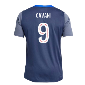 2025-2026 PSG Strike Dri-Fit Training Shirt (Navy) (Cavani 9)