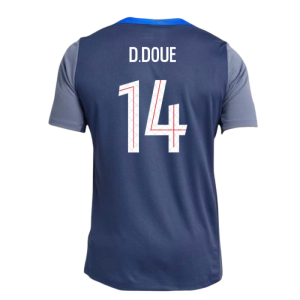2025-2026 PSG Strike Dri-Fit Training Shirt (Navy) (D.Doue 14)