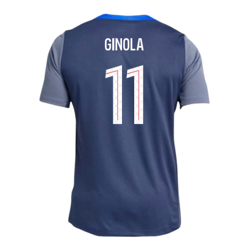 2025-2026 PSG Strike Dri-Fit Training Shirt (Navy) (Ginola 11)
