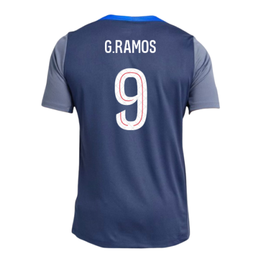 2025-2026 PSG Strike Dri-Fit Training Shirt (Navy) (G.Ramos 9)