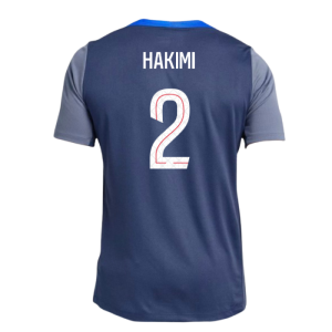 2025-2026 PSG Strike Dri-Fit Training Shirt (Navy) (Hakimi 2)