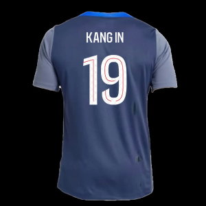 2025-2026 PSG Strike Dri-Fit Training Shirt (Navy) (Kang In 19)