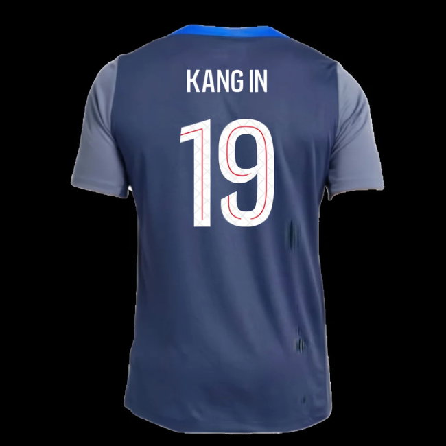 2025-2026 PSG Strike Dri-Fit Training Shirt (Navy) (Kang In 19)