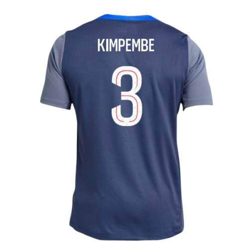 2025-2026 PSG Strike Dri-Fit Training Shirt (Navy) (Kimpembe 3)