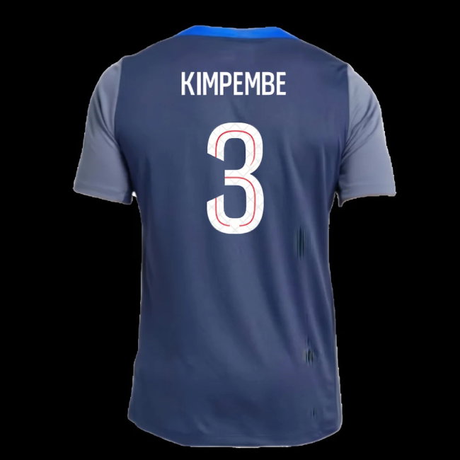 2025-2026 PSG Strike Dri-Fit Training Shirt (Navy) (Kimpembe 3)