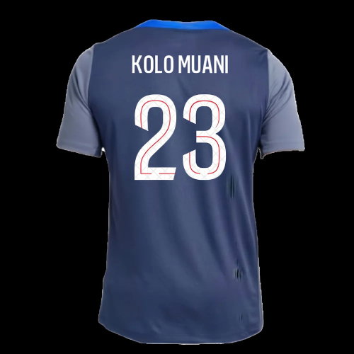 2025-2026 PSG Strike Dri-Fit Training Shirt (Navy) (Kolo Muani 23)