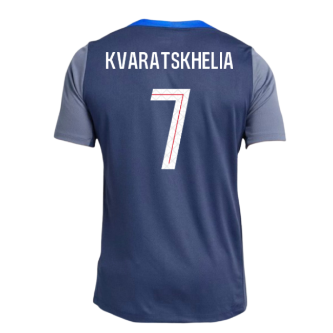 2025-2026 PSG Strike Dri-Fit Training Shirt (Navy) (Kvaratskhelia 7)
