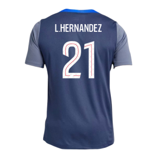 2025-2026 PSG Strike Dri-Fit Training Shirt (Navy) (L.Hernandez 21)