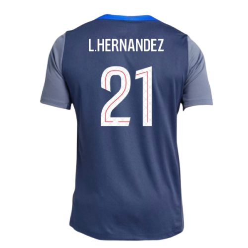 2025-2026 PSG Strike Dri-Fit Training Shirt (Navy) (L.Hernandez 21)