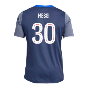 2025-2026 PSG Strike Dri-Fit Training Shirt (Navy) (Messi 30)