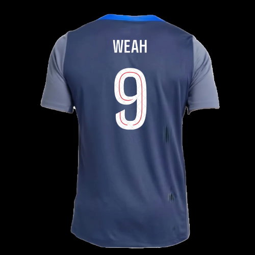 2025-2026 PSG Strike Dri-Fit Training Shirt (Navy) (Weah 9)