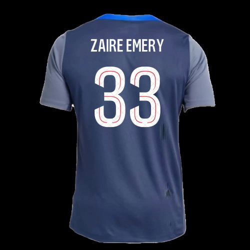 2025-2026 PSG Strike Dri-Fit Training Shirt (Navy) (Zaire Emery 33)