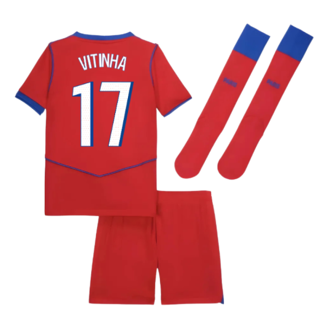 2025-2026 PSG Third Little Boys Mini Kit (Vitinha 17)