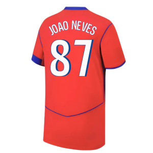 2025-2026 PSG Third Shirt (Kids) (Joao Neves 87)