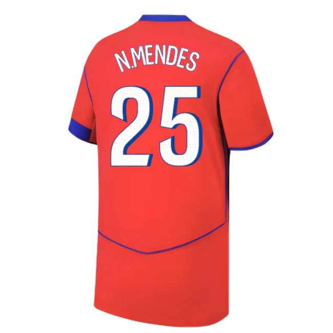 2025-2026 PSG Third Shirt (Kids) (N.Mendes 25)