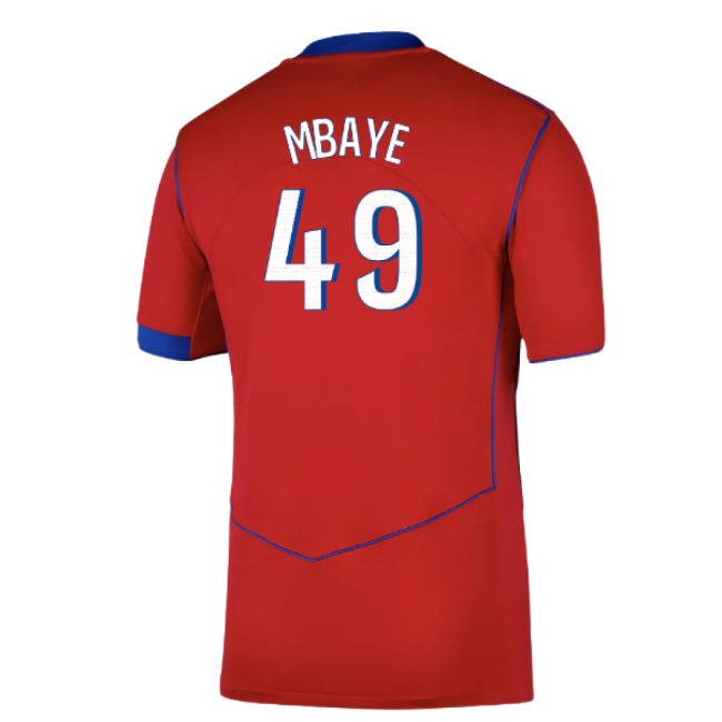 2025-2026 PSG Third Shirt (Mbaye 49)