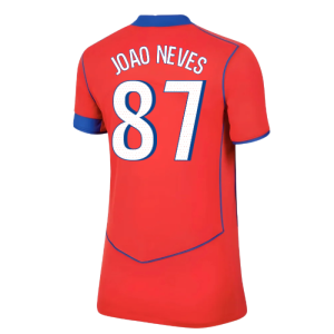 2025-2026 PSG Third Shirt (Womens) (Joao Neves 87)