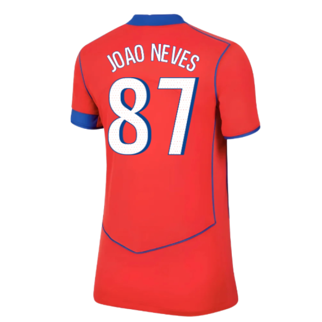 2025-2026 PSG Third Shirt (Womens) (Joao Neves 87)