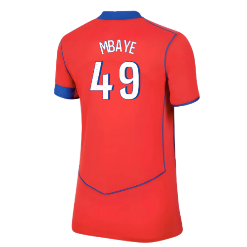 2025-2026 PSG Third Shirt (Womens) (Mbaye 49) 2025-2026 PSG Third Shirt (Womens) (Mbaye 49)