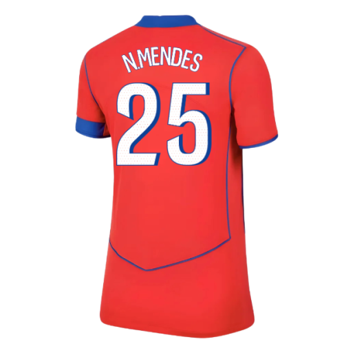 2025-2026 PSG Third Shirt (Womens) (N.Mendes 25)