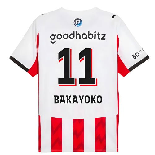 2025-2026 PSV Eindhoven Home Shirt (Bakayoko 11)