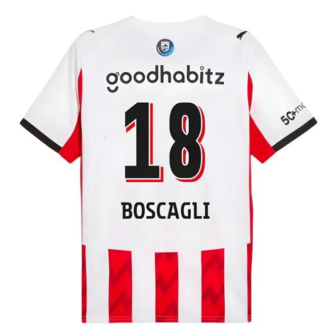 2025-2026 PSV Eindhoven Home Shirt (Boscagli 18)
