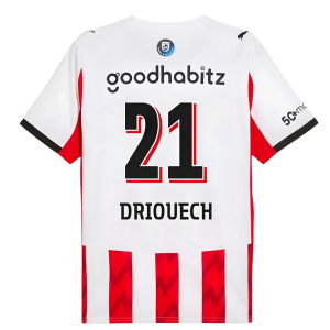 2025-2026 PSV Eindhoven Home Shirt (Driouech 21)