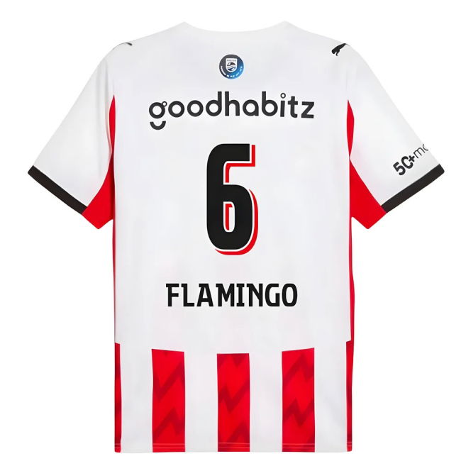 2025-2026 PSV Eindhoven Home Shirt (Flamingo 6)