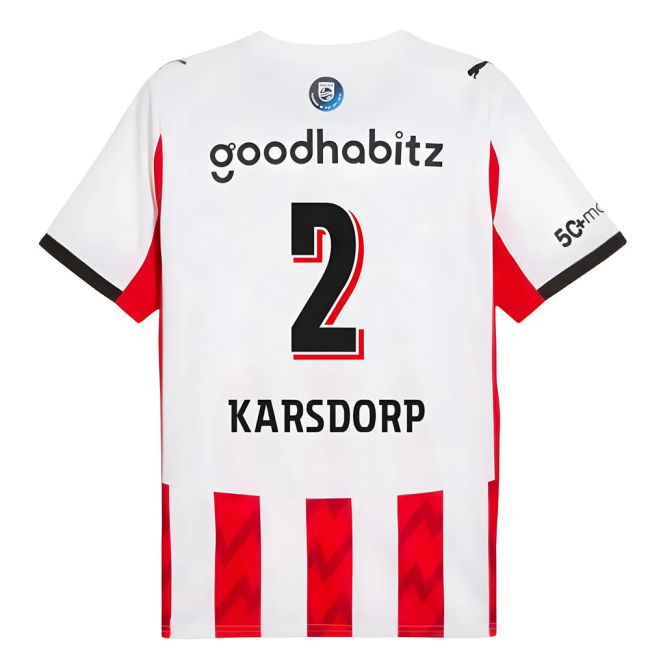 2025-2026 PSV Eindhoven Home Shirt (Karsdorp 2)