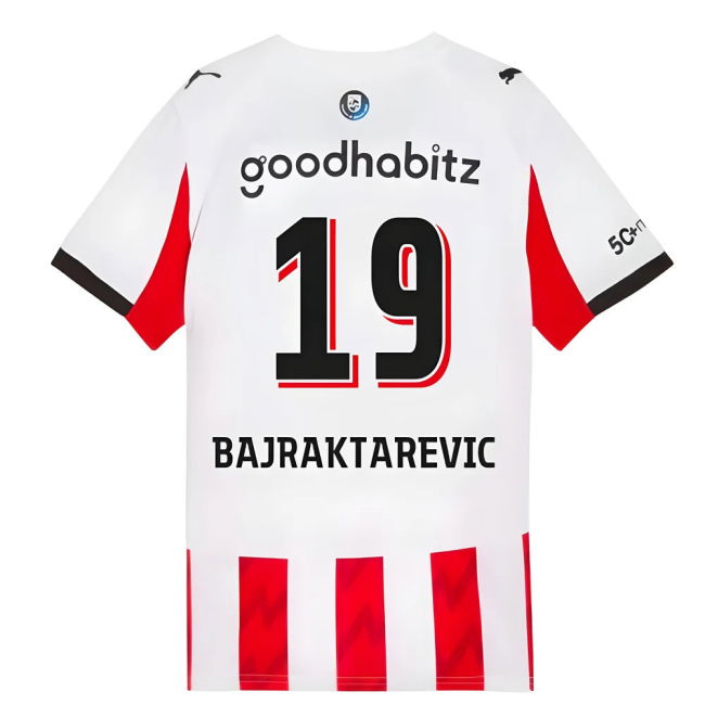 2025-2026 PSV Eindhoven Home Shirt (Kids) (Bajraktarevic 19)