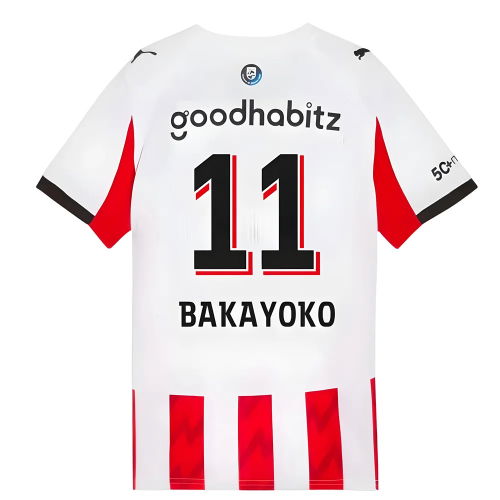2025-2026 PSV Eindhoven Home Shirt (Kids) (Bakayoko 11)