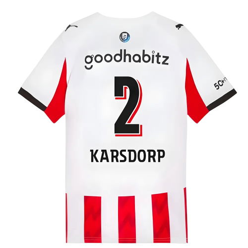 2025-2026 PSV Eindhoven Home Shirt (Kids) (Karsdorp 2)