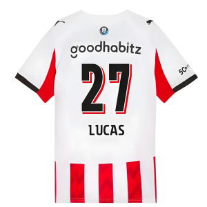 2025-2026 PSV Eindhoven Home Shirt (Kids) (Lucas 27)