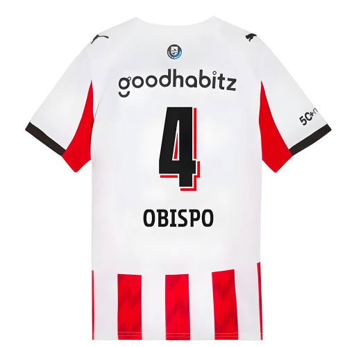 2025-2026 PSV Eindhoven Home Shirt (Kids) (Obispo 4)