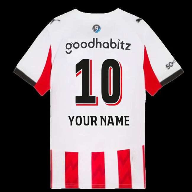 2025-2026 PSV Eindhoven Home Shirt (Kids) (Your Name)