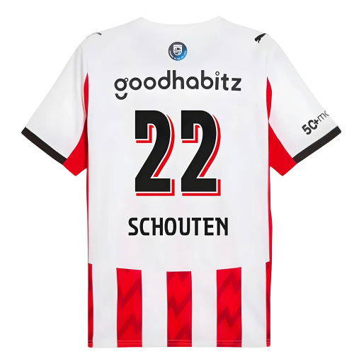 2025-2026 PSV Eindhoven Home Shirt (Schouten 22)