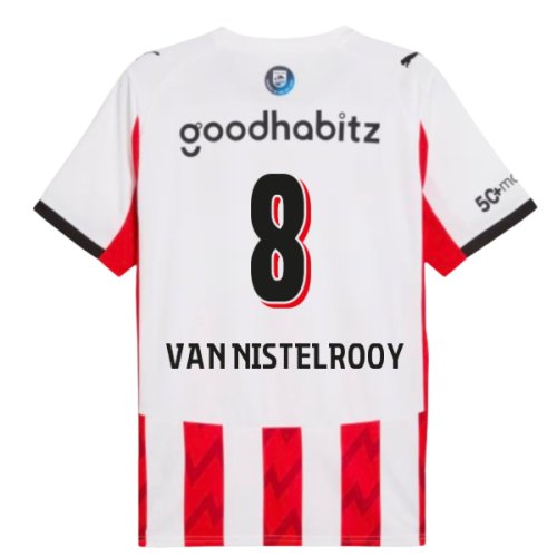 2025-2026 PSV Eindhoven Home Shirt (Van Nistelrooy 8)