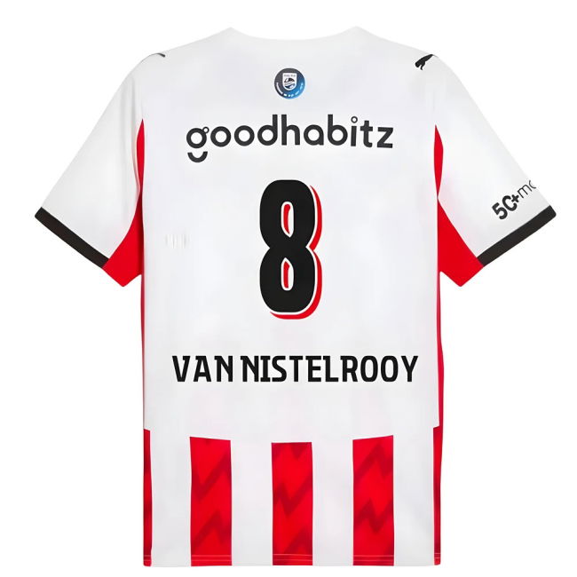 2025-2026 PSV Eindhoven Home Shirt (Van Nistelrooy 8)