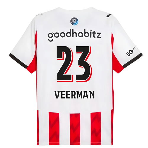 2025-2026 PSV Eindhoven Home Shirt (Veerman 23)