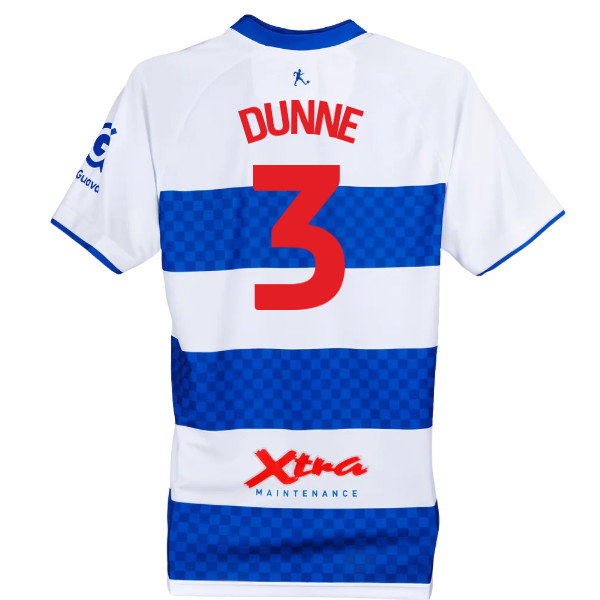 2025-2026 QPR Queens Park Rangers Home Shirt (Dunne 3)
