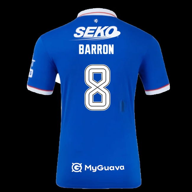 2025-2026 Rangers Authentic Home Shirt (Barron 8)