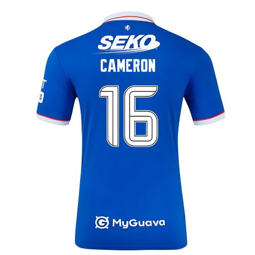 2025-2026 Rangers Authentic Home Shirt (Cameron 16)