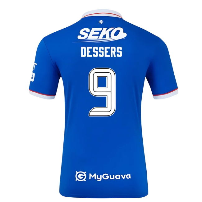 2025-2026 Rangers Authentic Home Shirt (Dessers 9)