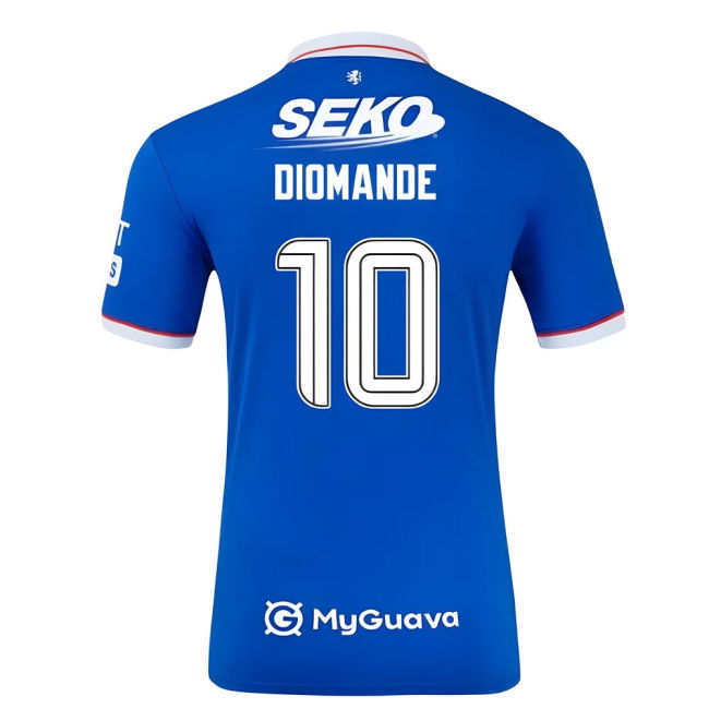 2025-2026 Rangers Authentic Home Shirt (Diomande 10)