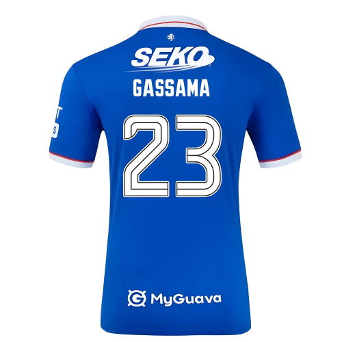2025-2026 Rangers Authentic Home Shirt (Gassama 23)