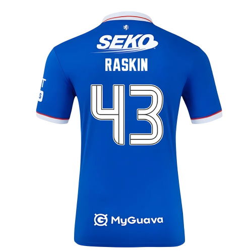 2025-2026 Rangers Authentic Home Shirt (Raskin 43)