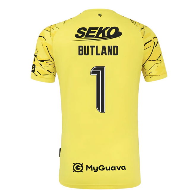 2025-2026 Rangers Home Goalkeeper Shirt (Yellow) (Butland 1)