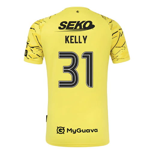 2025-2026 Rangers Home Goalkeeper Shirt (Yellow) (Kelly 31)  2025-2026 Rangers Home Goalkeeper Shirt (Yellow) (Kelly 31)